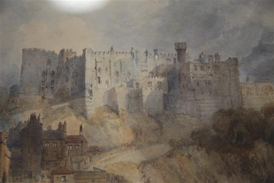 Edmund Hastings (1781-1861) ? Durham from the River, 8.75 x 11.5in.